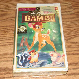 Walt Disney Masterpiece Collection “BAMBI” 55th Anniversary (VHS)~SEALED!